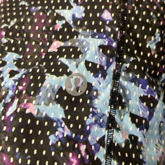 LULULEMON Back Pack It Jacket Floral Sport Tranquil Blue Multi Sz 10 {P32} - Picture 8 of 9